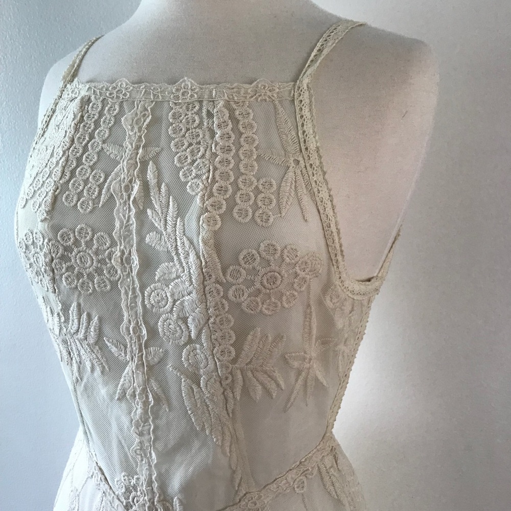 Dreamy Boho Hippie Backless Lacey Maxi Dress